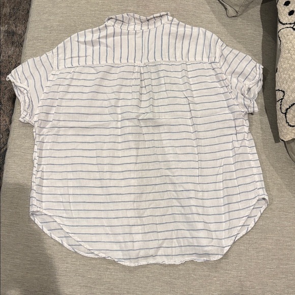 Universal Thread Blue and White Striped Shirt - Picture 3 of 3